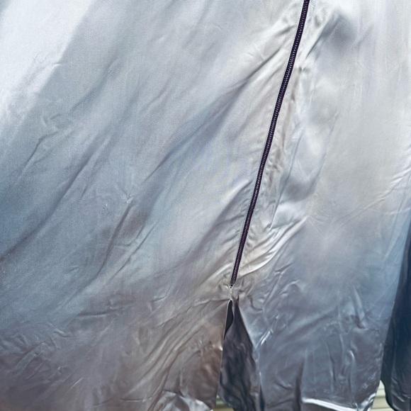 Vintage 30s Canterbury New York Champaign Satin Zip Dress Robe S/M - Picture 14 of 16